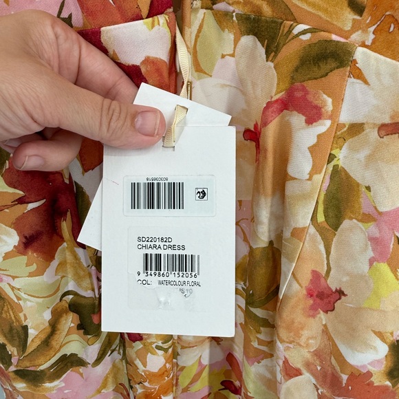 Significant Other Chiara Dress - Watercolor‎ Floral Open Back Dress Size 10 - Picture 8 of 14